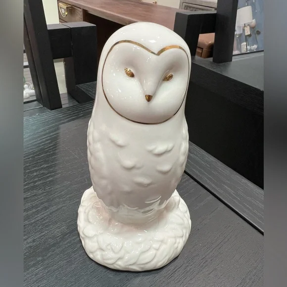 LAST OWL ๐ฆ Natalie Lete Winter White Creature Bud Vase ๐ฆ Snowy Owl - Picture 3 of 5